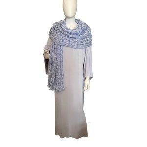 Linda Lundstrom Basics Lilac Long Dress w/Matching Shawl